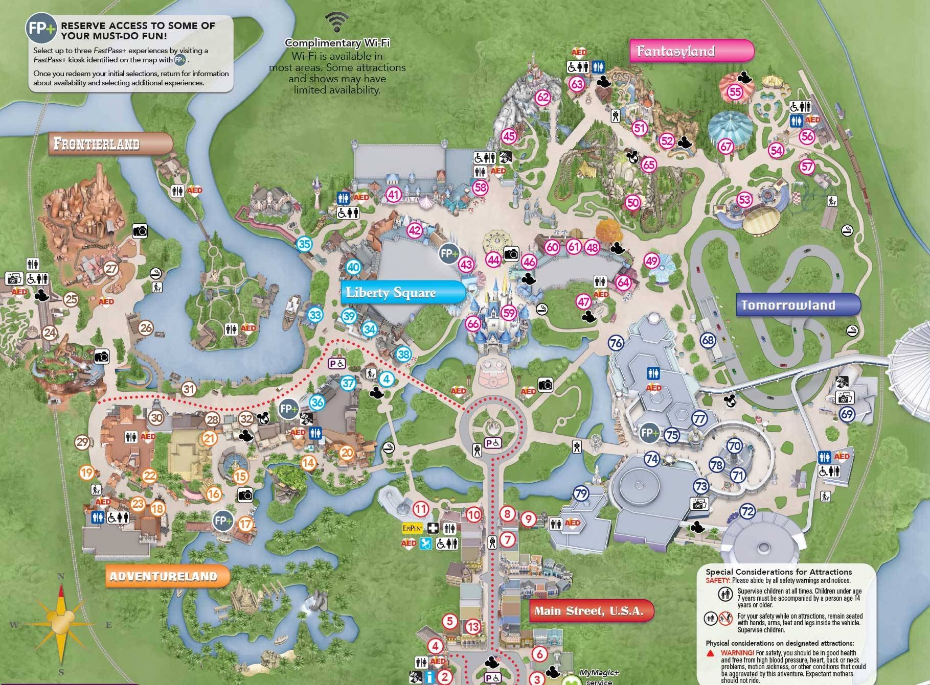 PHOTOS New Magic Kingdom Guide Map Shows Changes To The Hub Area