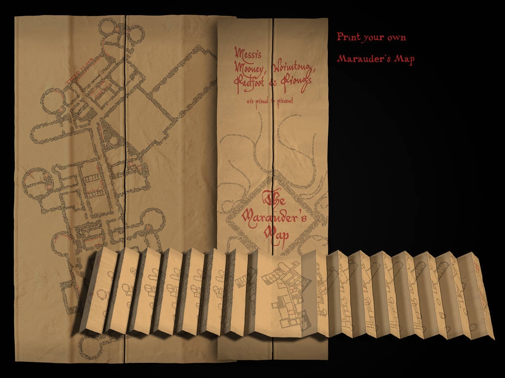 Printable Marauders Map By DeepestOfBlue On DeviantArt