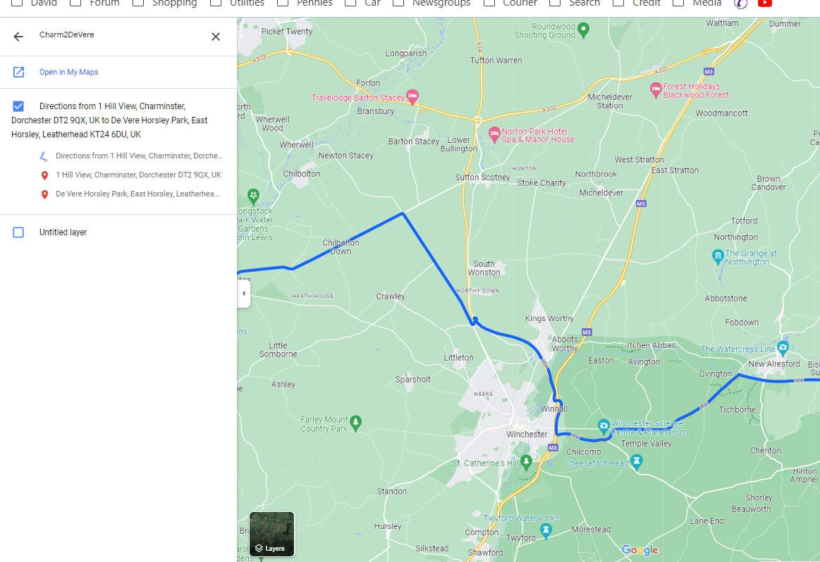 Printing Route Directions From A Saved Map Google Maps Community