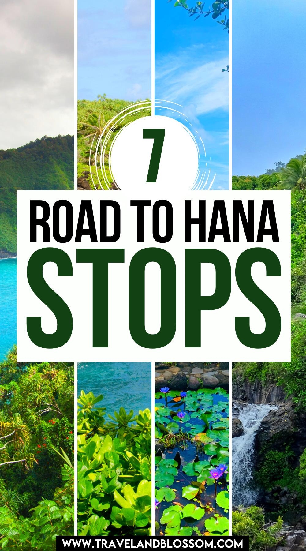 Road To Hana Map With Mile Markers PDF Travel And Blossom