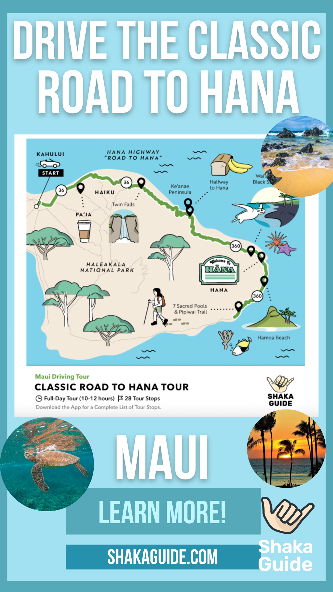 Road To Hana Maps Stops Points Of Interest Alternate Routes