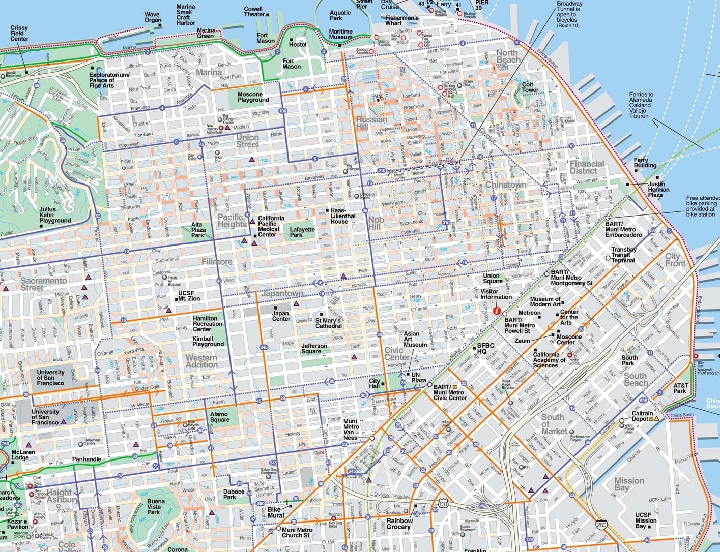 San Fracisco Map The Tourist Maps Of SF To Plan Your Trip