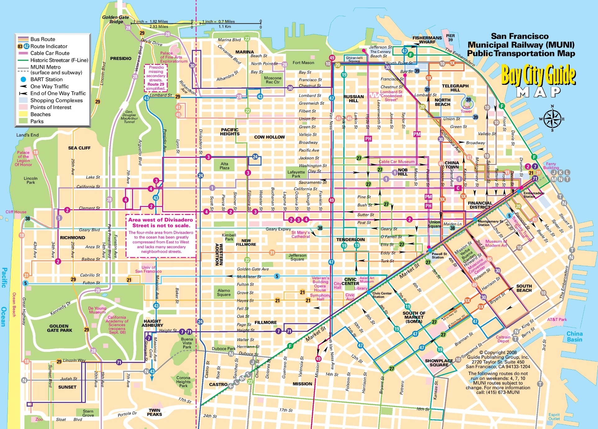 San Francisco Tourist Map Ontheworldmap