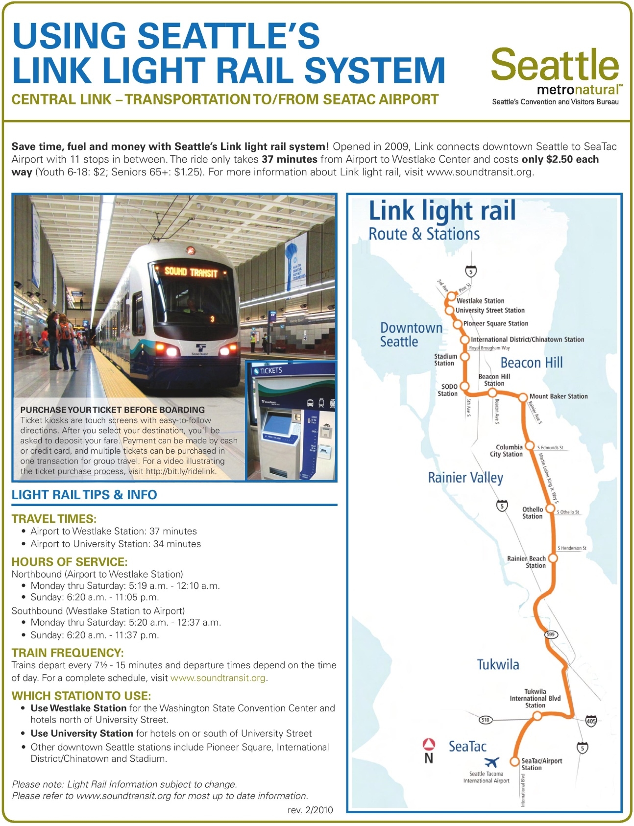 Seattle Light Rail Map Ontheworldmap