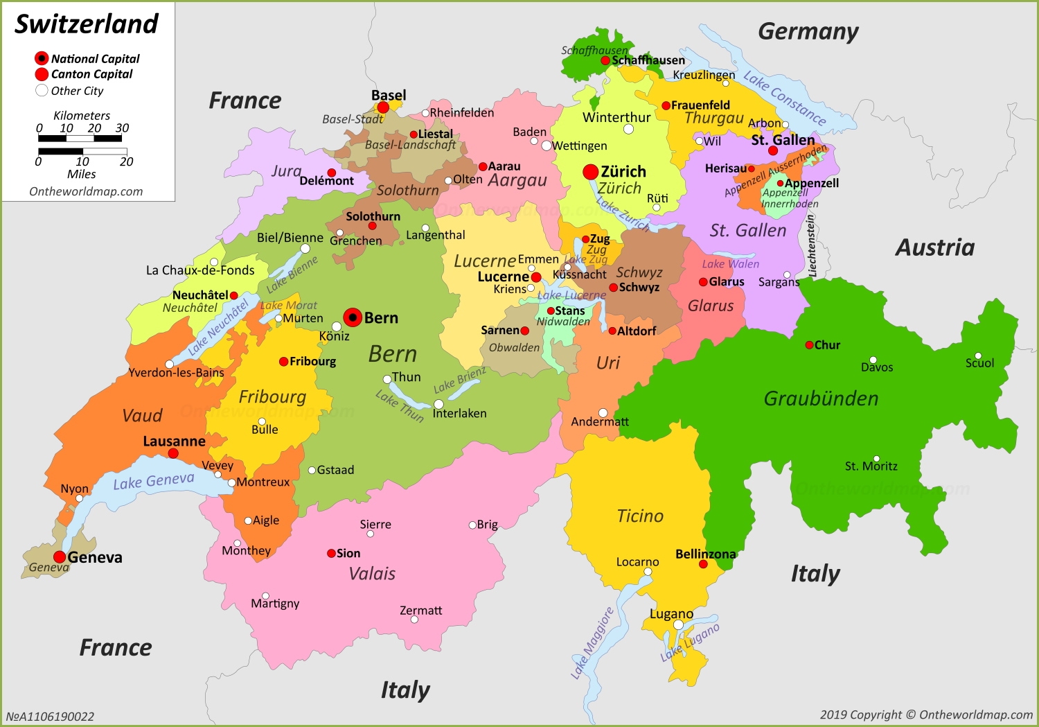 Switzerland Maps Detailed Maps Of Switzerland Swiss Confederation 