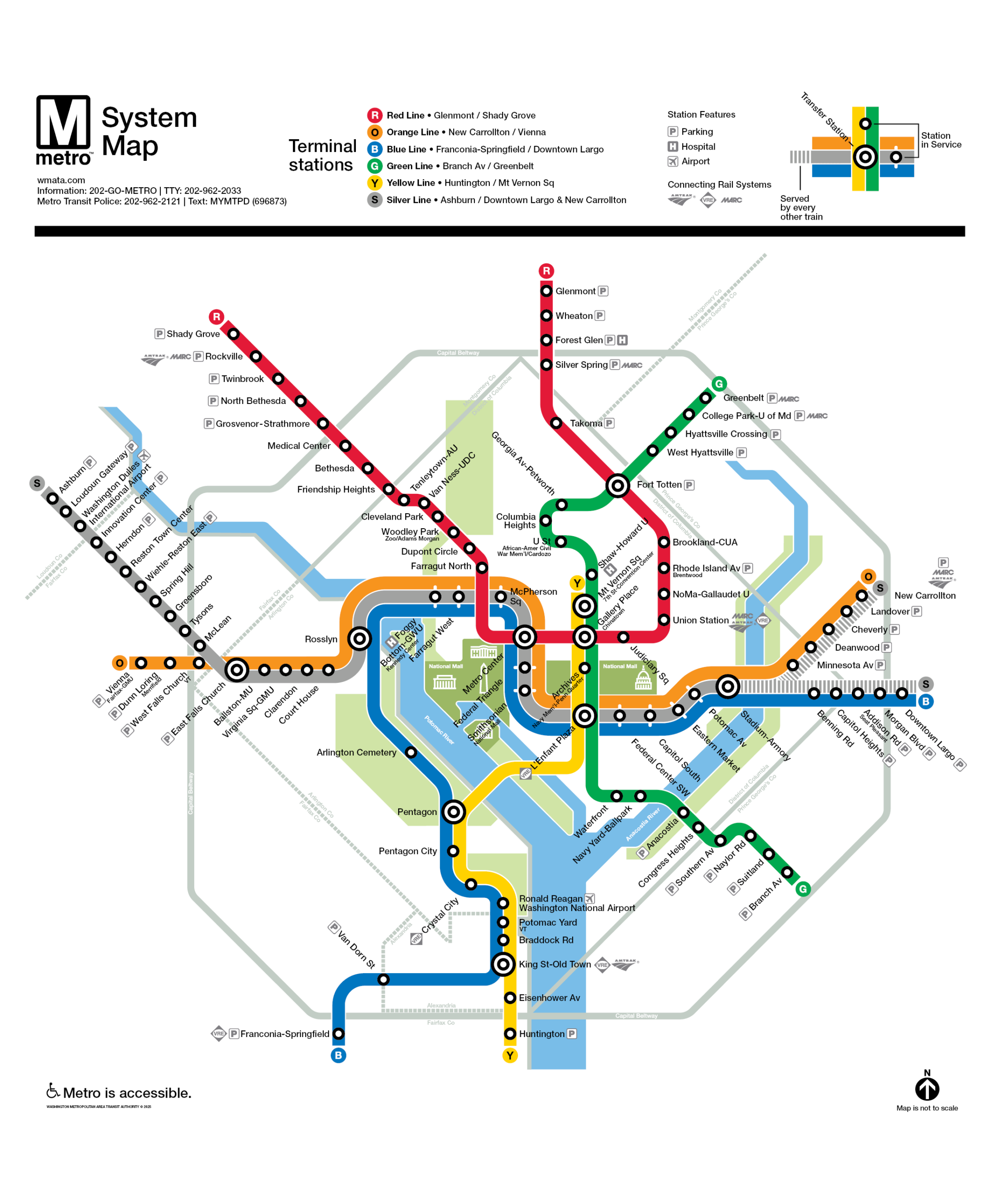 System Map Effective June 22 2025 WMATA