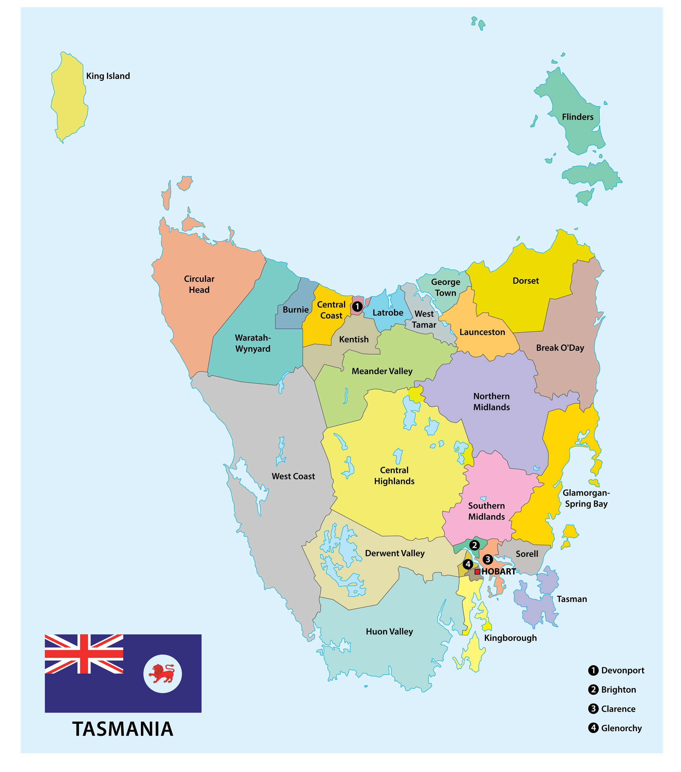 Tasmania Maps Facts World Atlas