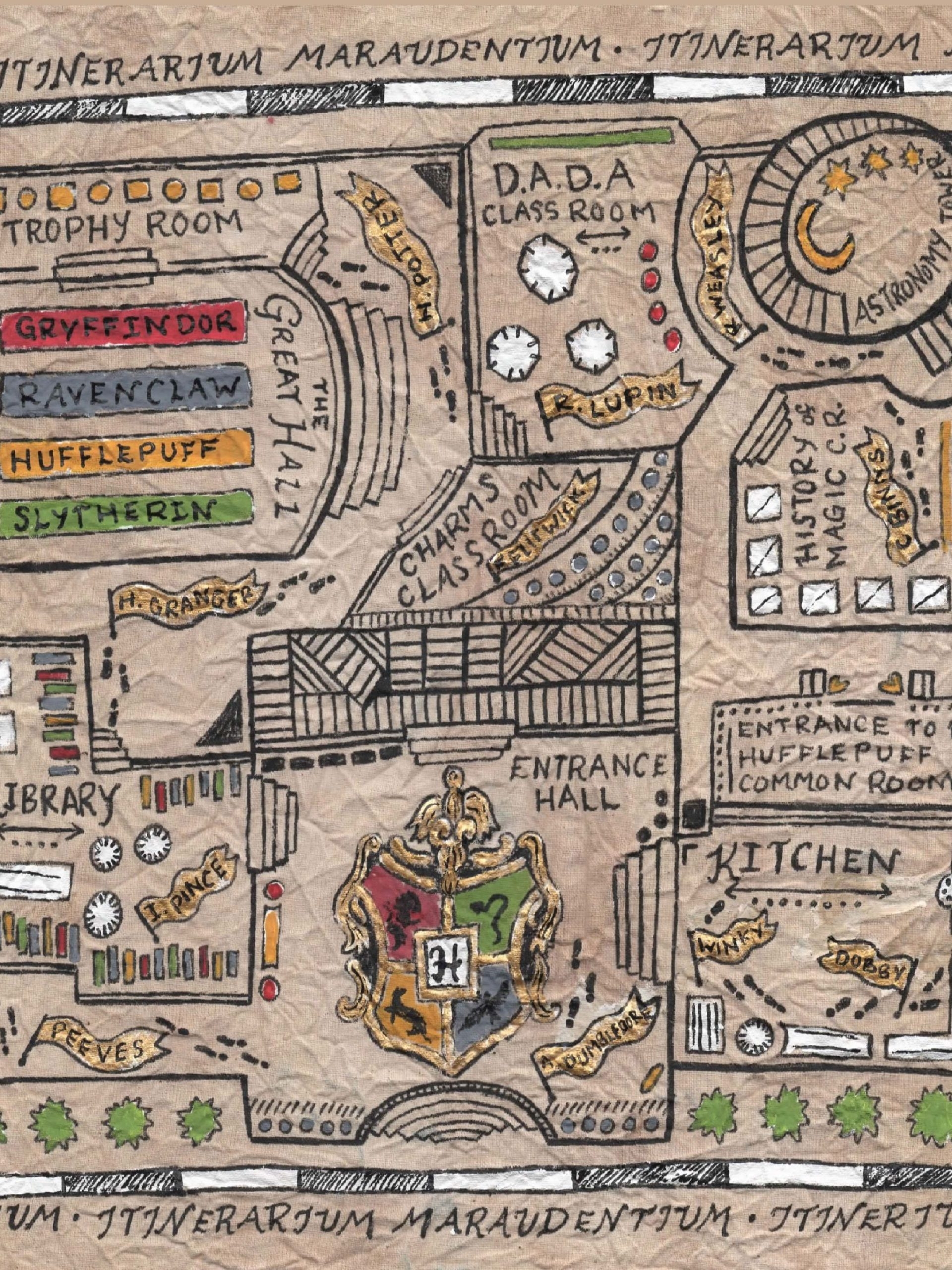 The Marauders Map ART PRINT Sweet Sequels