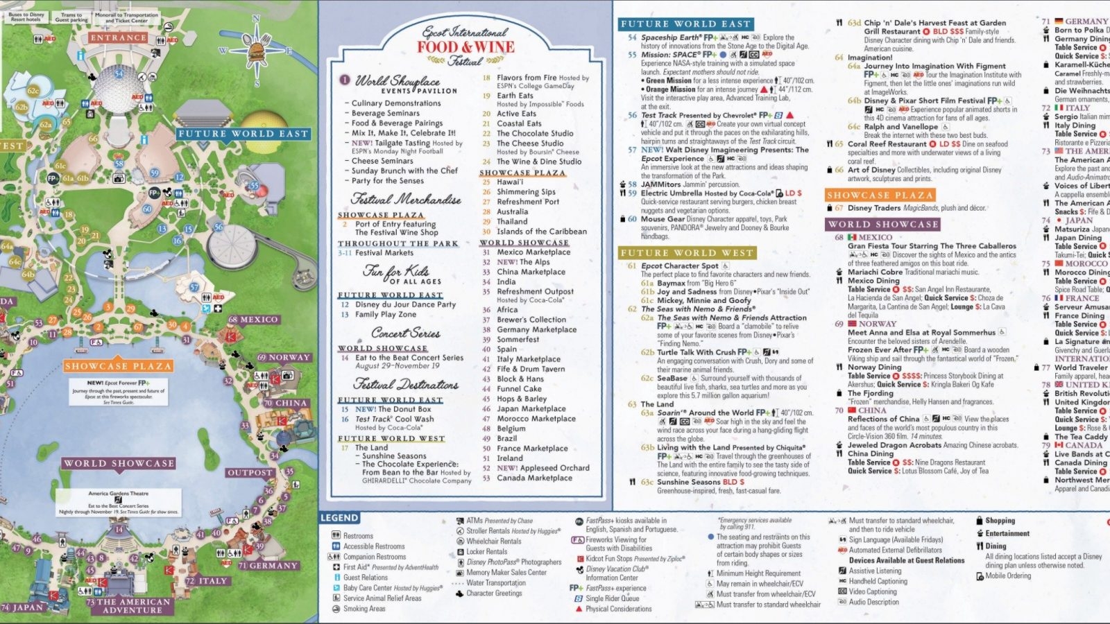 The Official Epcot Map Tips For Your Visit Disney Trippers