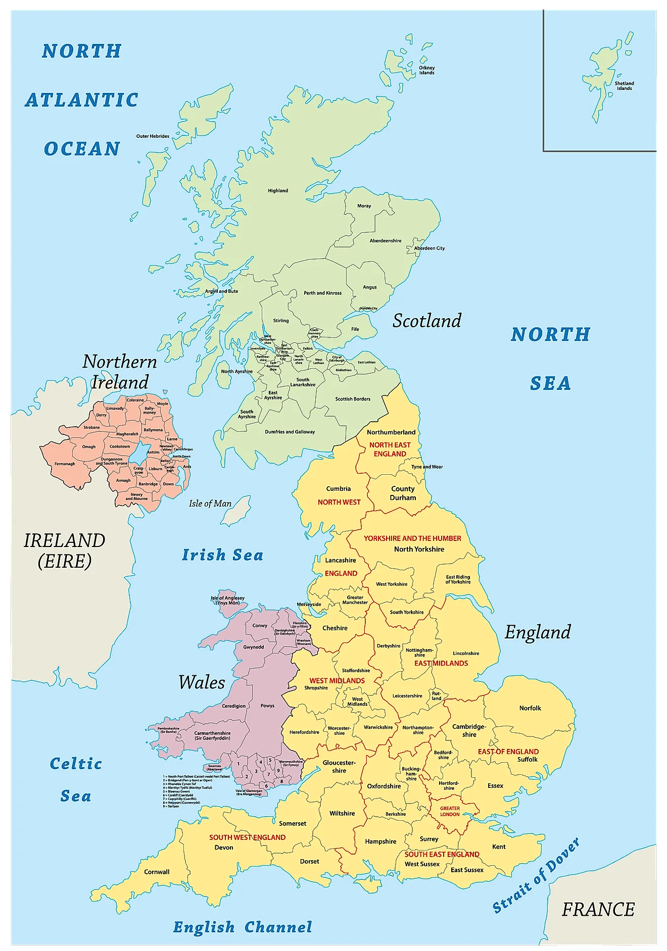 The United Kingdom Maps Facts World Atlas
