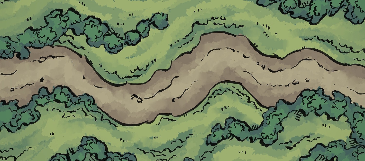The Wild Road A Free Battle Map For D D or Other RPGs 