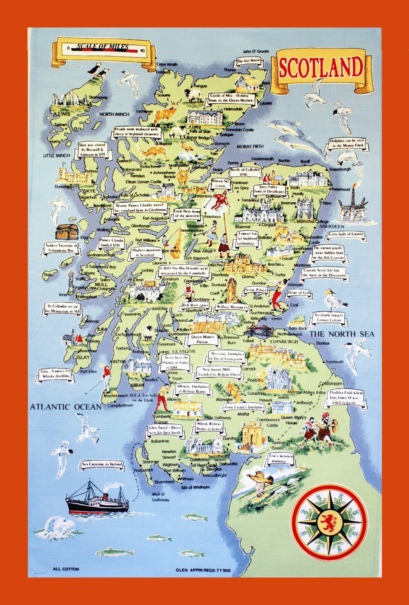 Tourist Illustrated Map Of Scotland Maps Of Scotland Maps Of United Kingdom Maps Of Europe GIF Map Maps Of The World In GIF Format Maps Of The Whole World