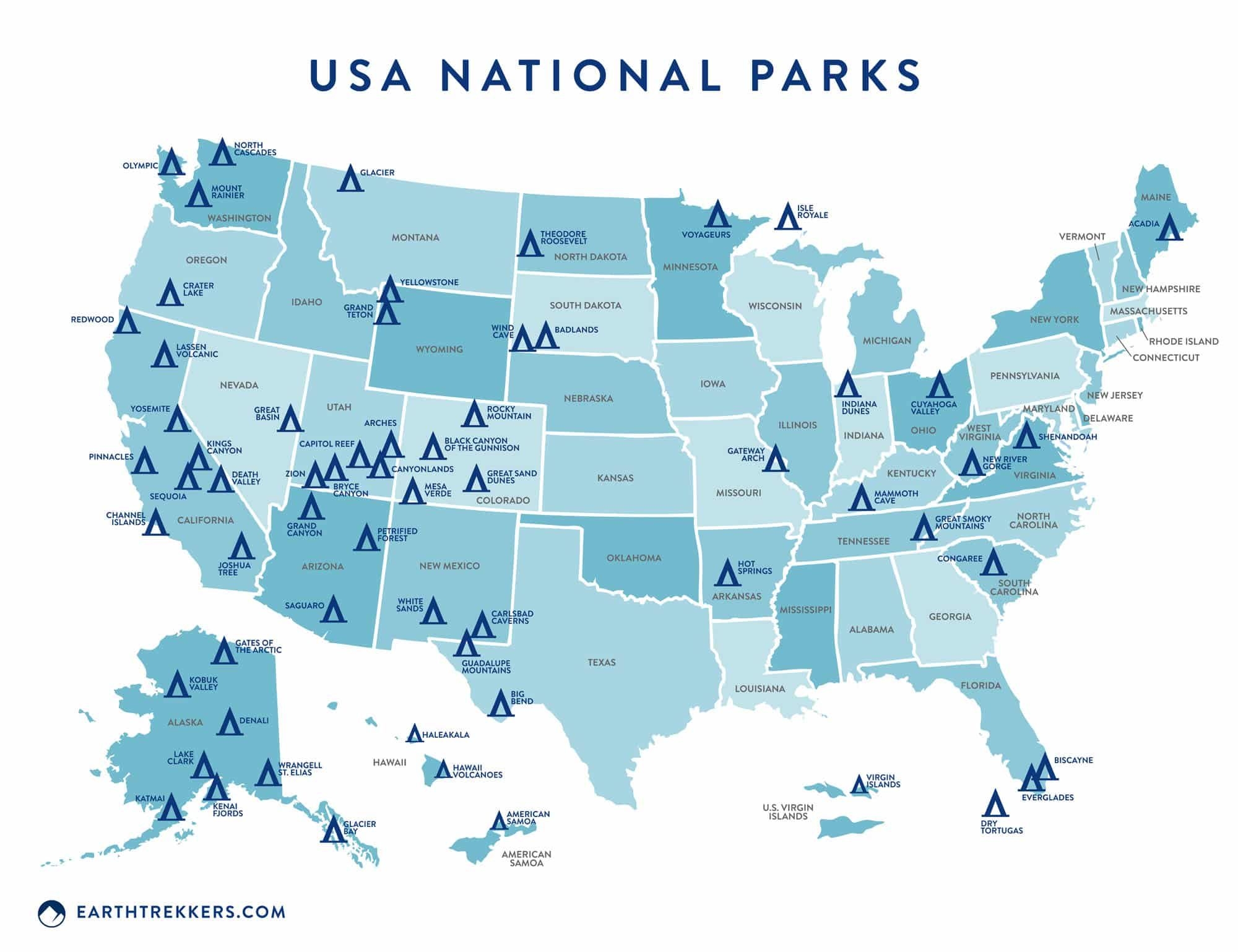 Ultimate US National Parks List For 2026 Printable Checklist 