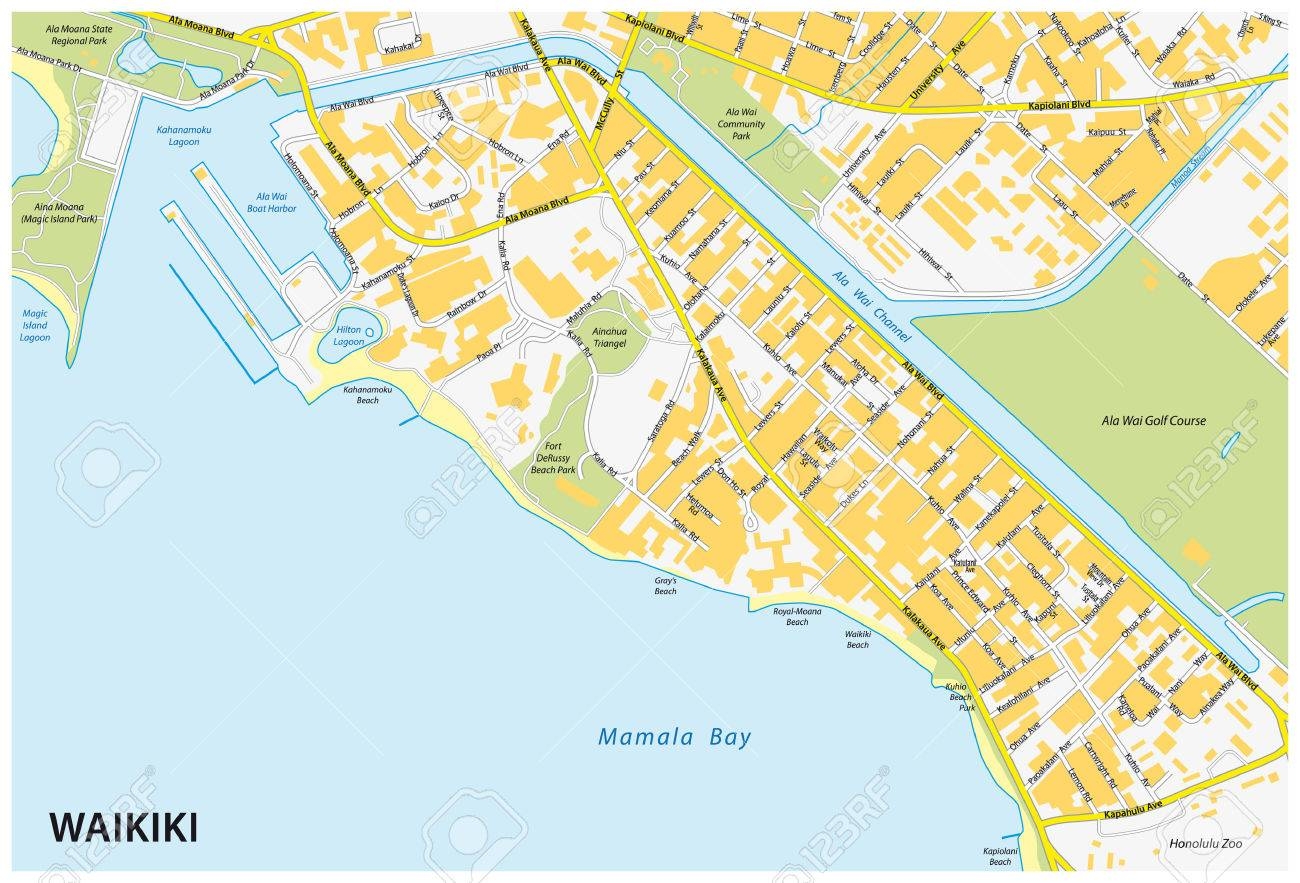 Waikiki Street Map Royalty Free SVG Cliparts Vectors And Stock Illustration Image 34872656 Waikiki Street Map Royalty Free SVG Cliparts Vectors And Stock Illustration Image 34872656