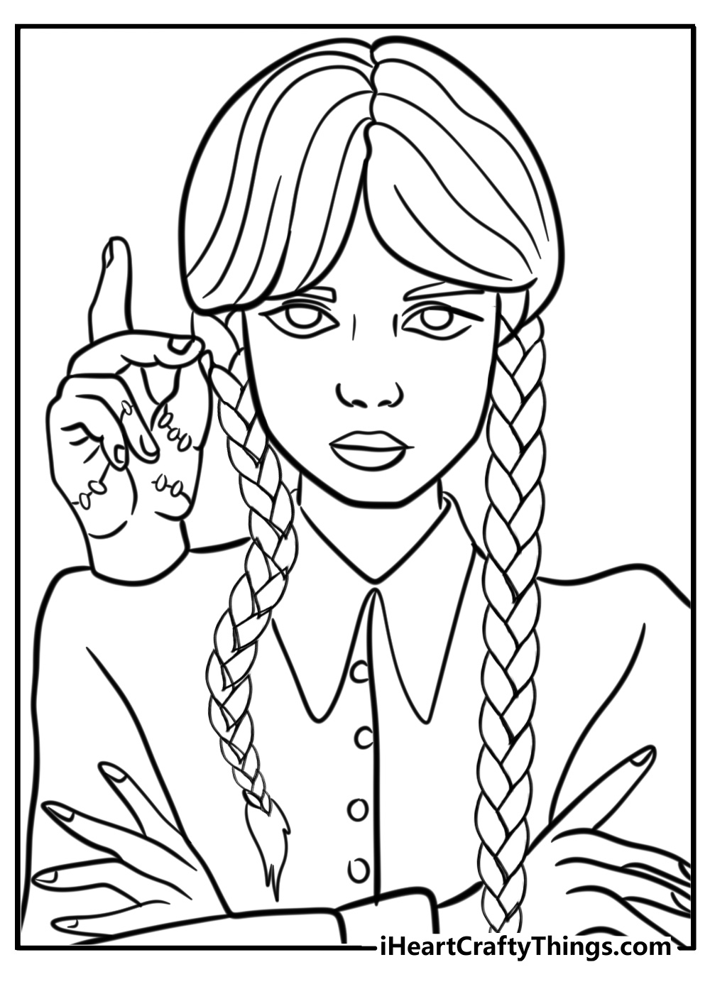 Wednesday Coloring Pages 24 Free PDF Printables For Kids