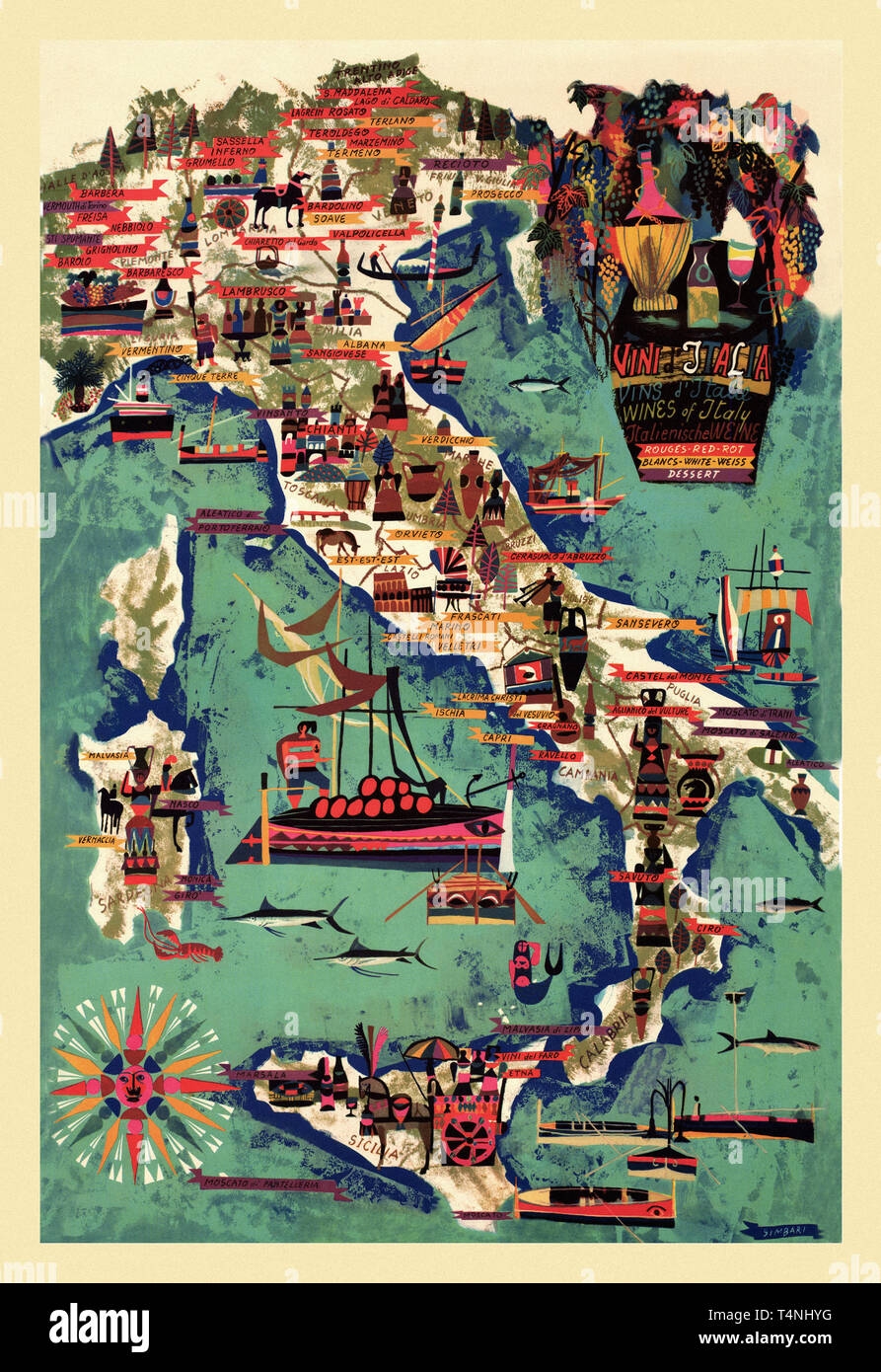 Wine Map Of Italy Hi res Stock Photography And Images Alamy