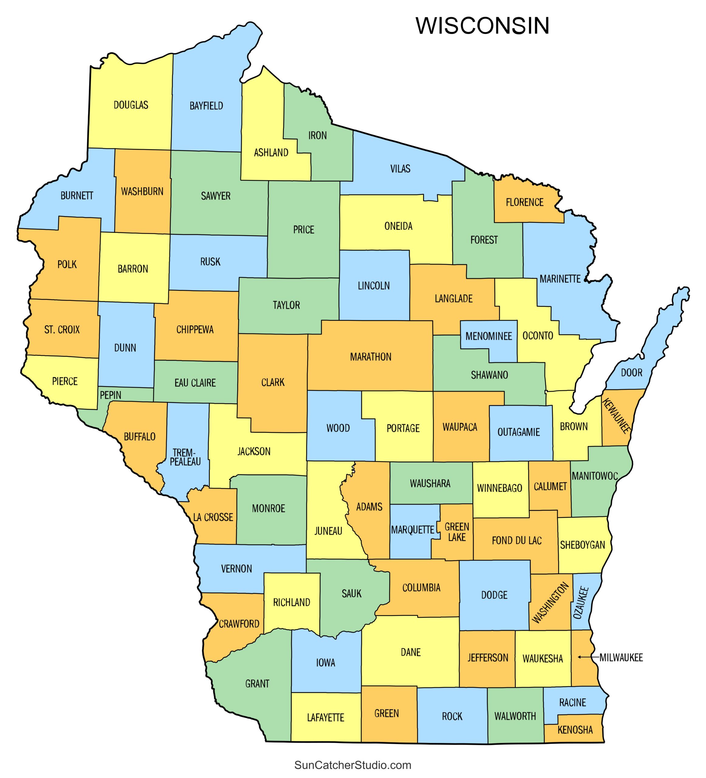 Wisconsin County Map Printable State Map With County Lines Free Printables Lettering SVG Files Tools Apps Wisconsin County Map Printable State Map With County Lines Free Printables Lettering SVG Files Tools Apps