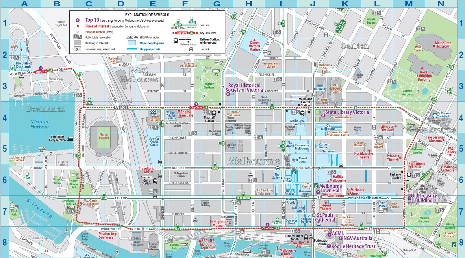 Your Melbourne City Map Free PDF Seniors In Melbourne Your Melbourne City Map Free PDF Seniors In Melbourne