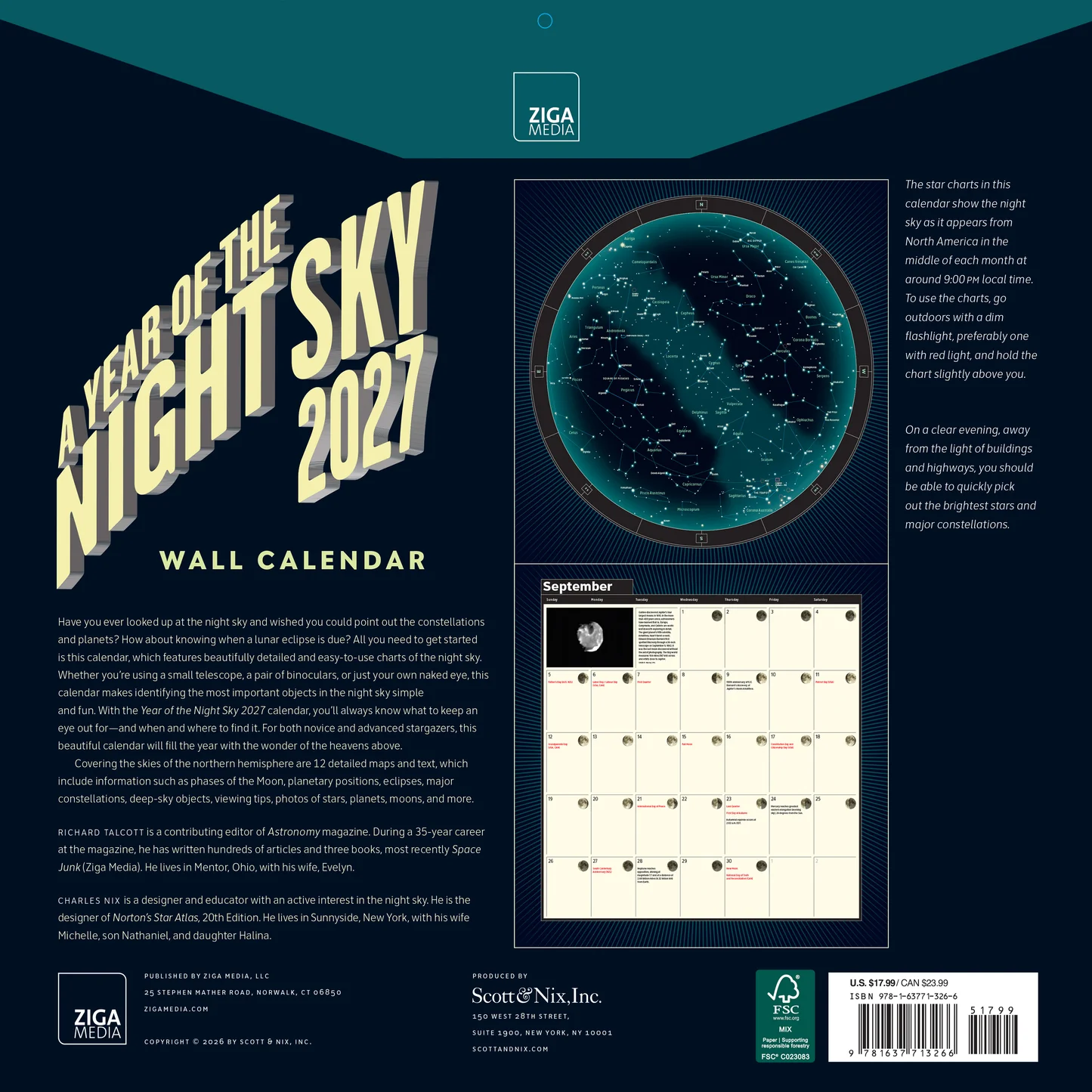 2027 A Year Of The Night Sky Wall Calendar 12 X 12