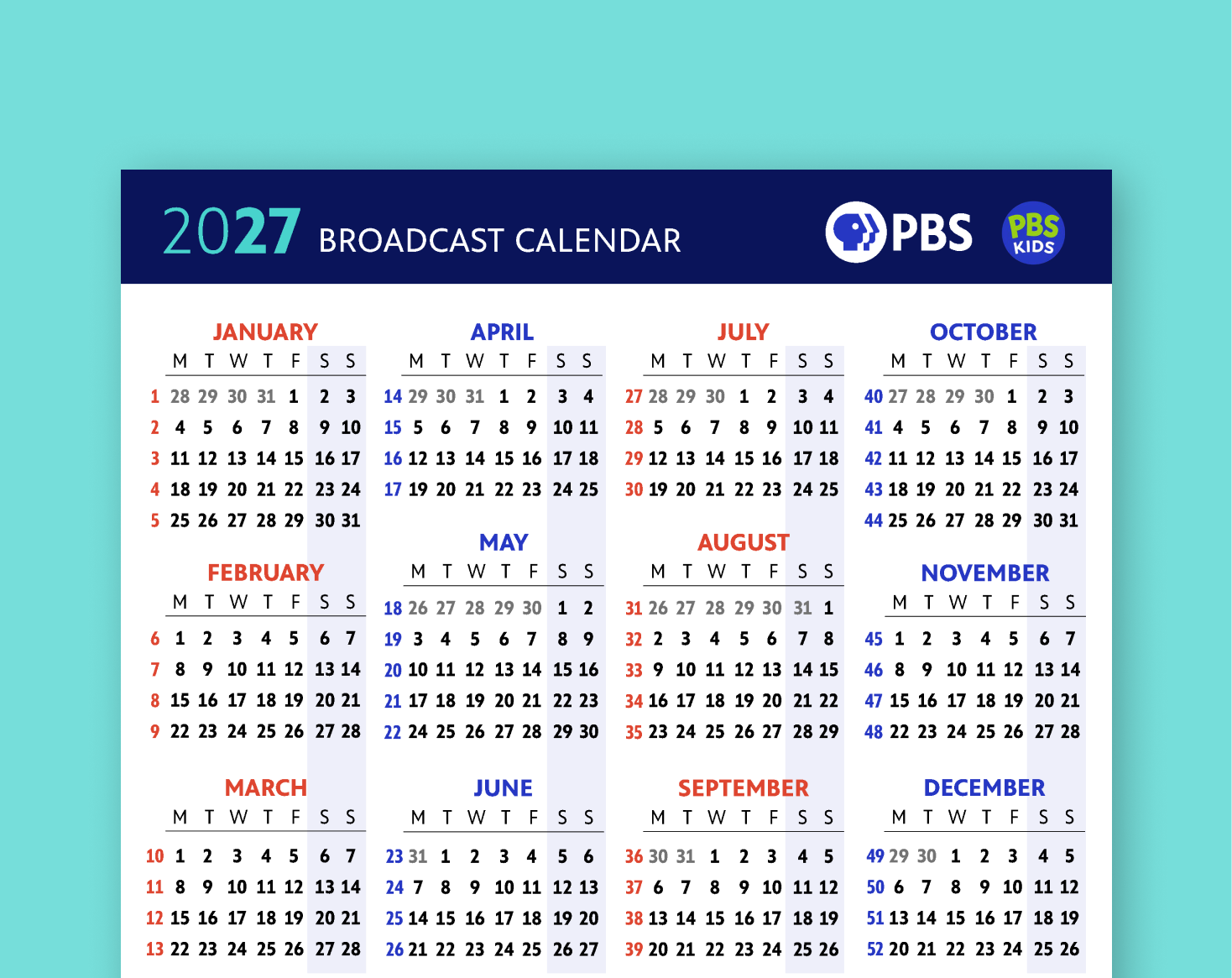 Broadcast Calendar