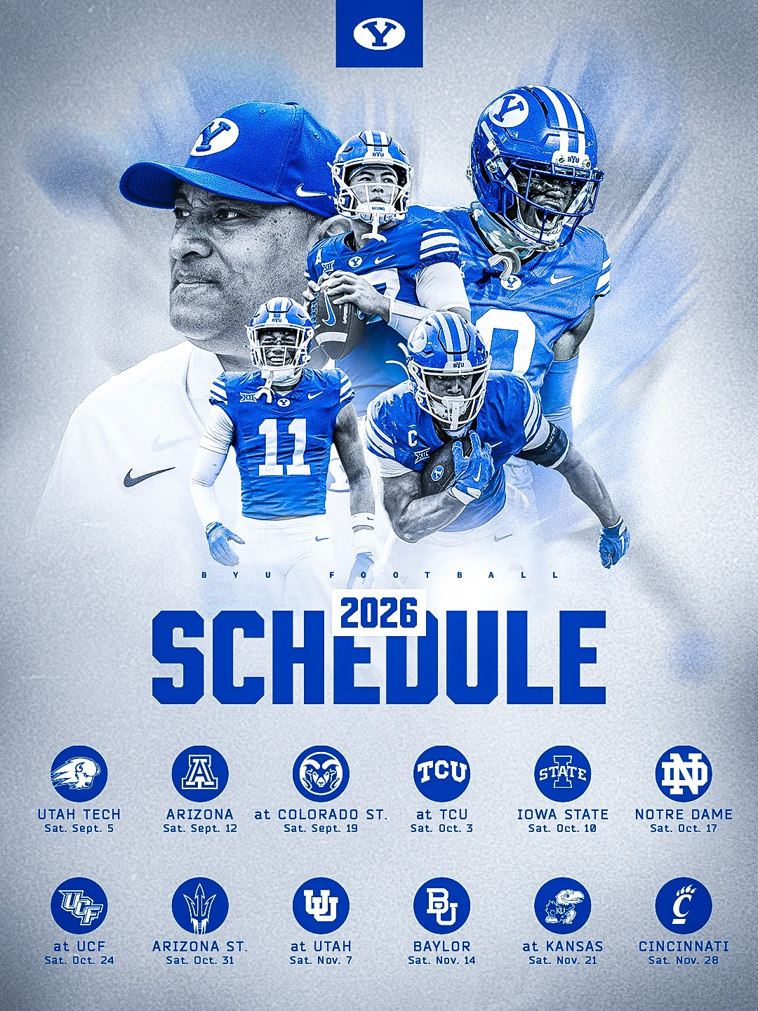 Byu Big 12 Announce 2026 Football Schedule