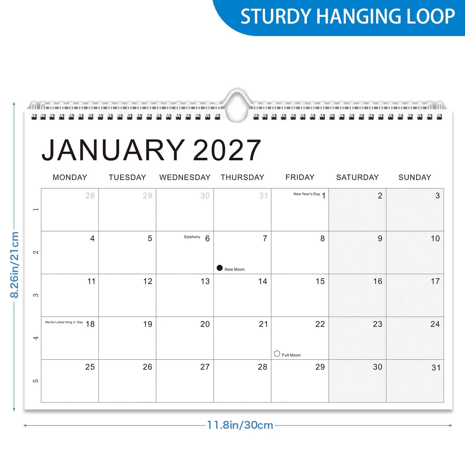 Calendar 2027 2028 Wall Calendar January 2027 To June 2028 18 Month Calendar A4 Hanging Calendar For Home Office Planning Calendar 2027 2028 Wall Calendar January 2027 To June 2028 18 Month Calendar A4 Hanging Calendar For Home Office Planning