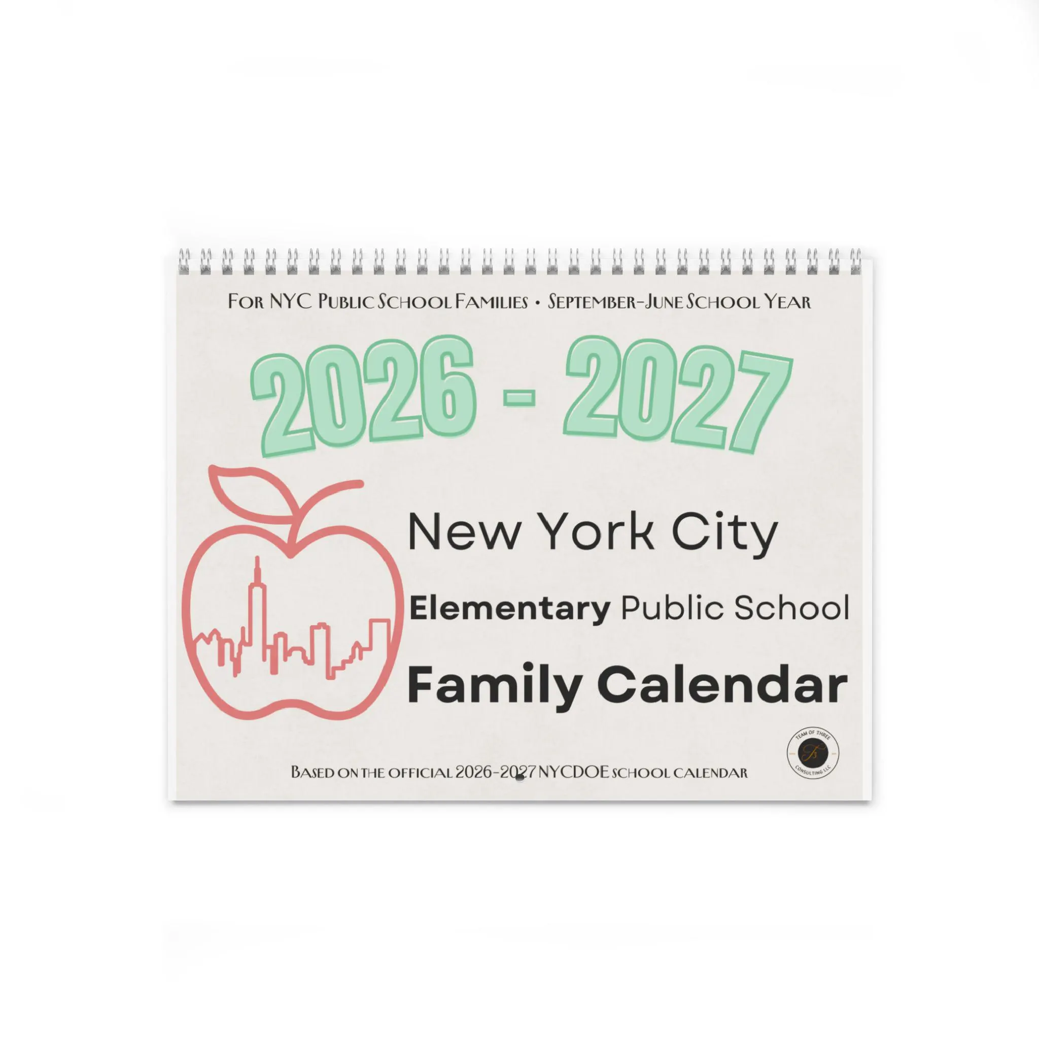 Nyc Elementary School Family Calendar