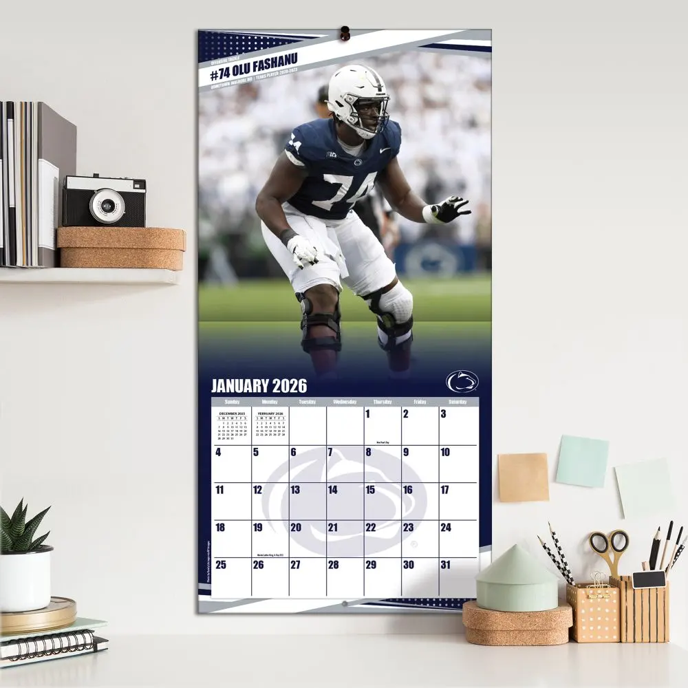 Penn State Nittany Lions 2026 Wall Calendar